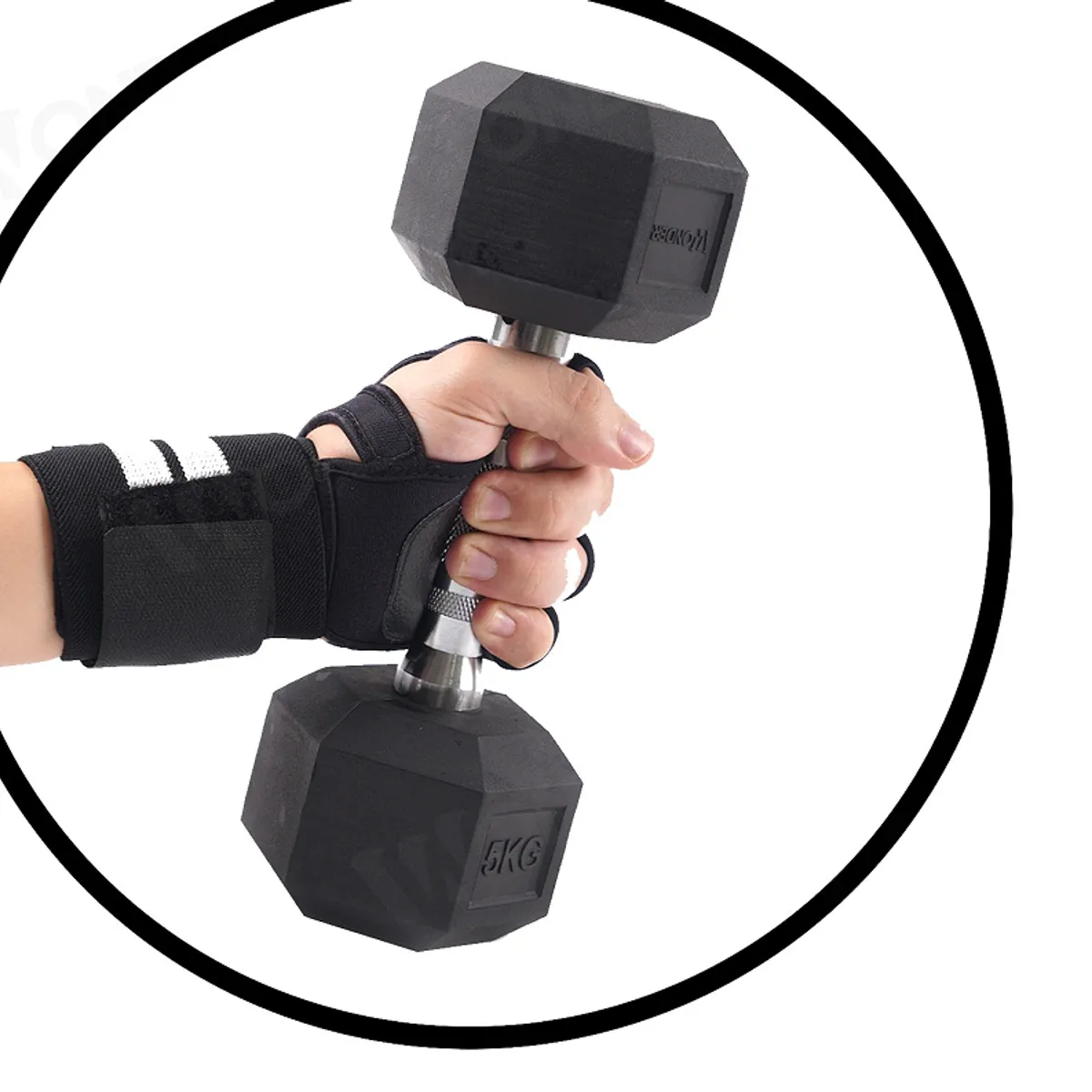 DEPORTES CBM - GUANTES PARA GIMNASIO CON REFUERZO PARA MUÑECAS