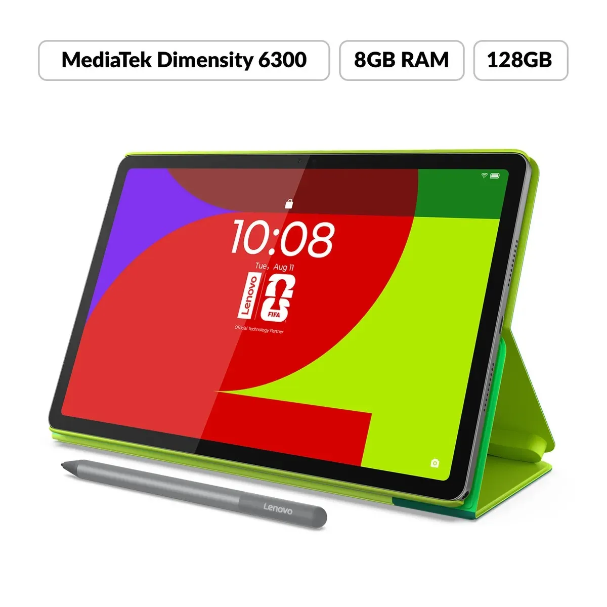 Lenovo - Tablet Lenovo Idea Tab Edición Copa Mundial de la FIFA 2026 128GB - Pantalla 11 pulgadas - 8GB RAM + Folio + Pen