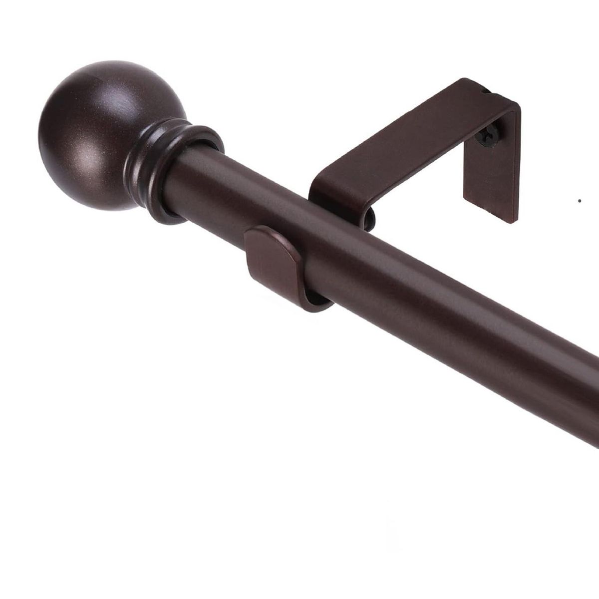 CASATUA - Barra Tubo Cortina Casatua Hasta 14kg Largo Ajustable - Cafe