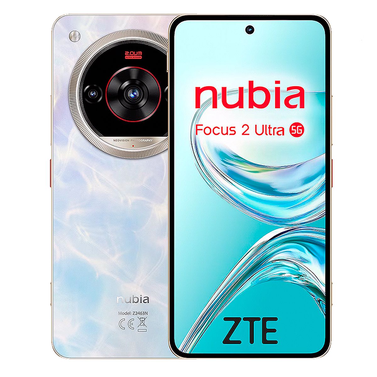 ZTE - Celular ZTE Nubia Focus 2 Ultra 5G 256GB 8GB RAM Ampliable a 20GB Blanco