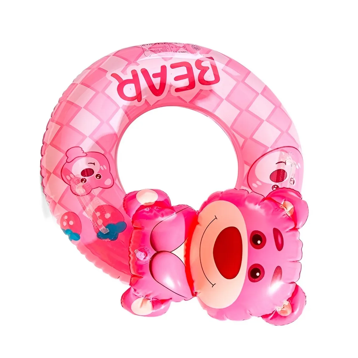 GENERICO - Flotador Inflable Para Bebé Diseño De Oso Rosa Con Asiento