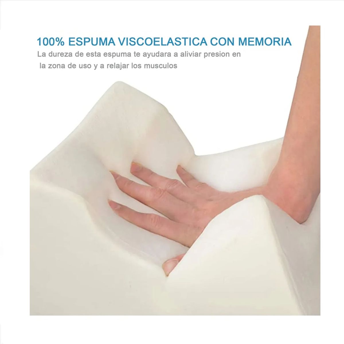 GENERICO - Almohada para Piernas con Diseño Contorneado y Espuma de Alta Densidad Mejora Circulacion