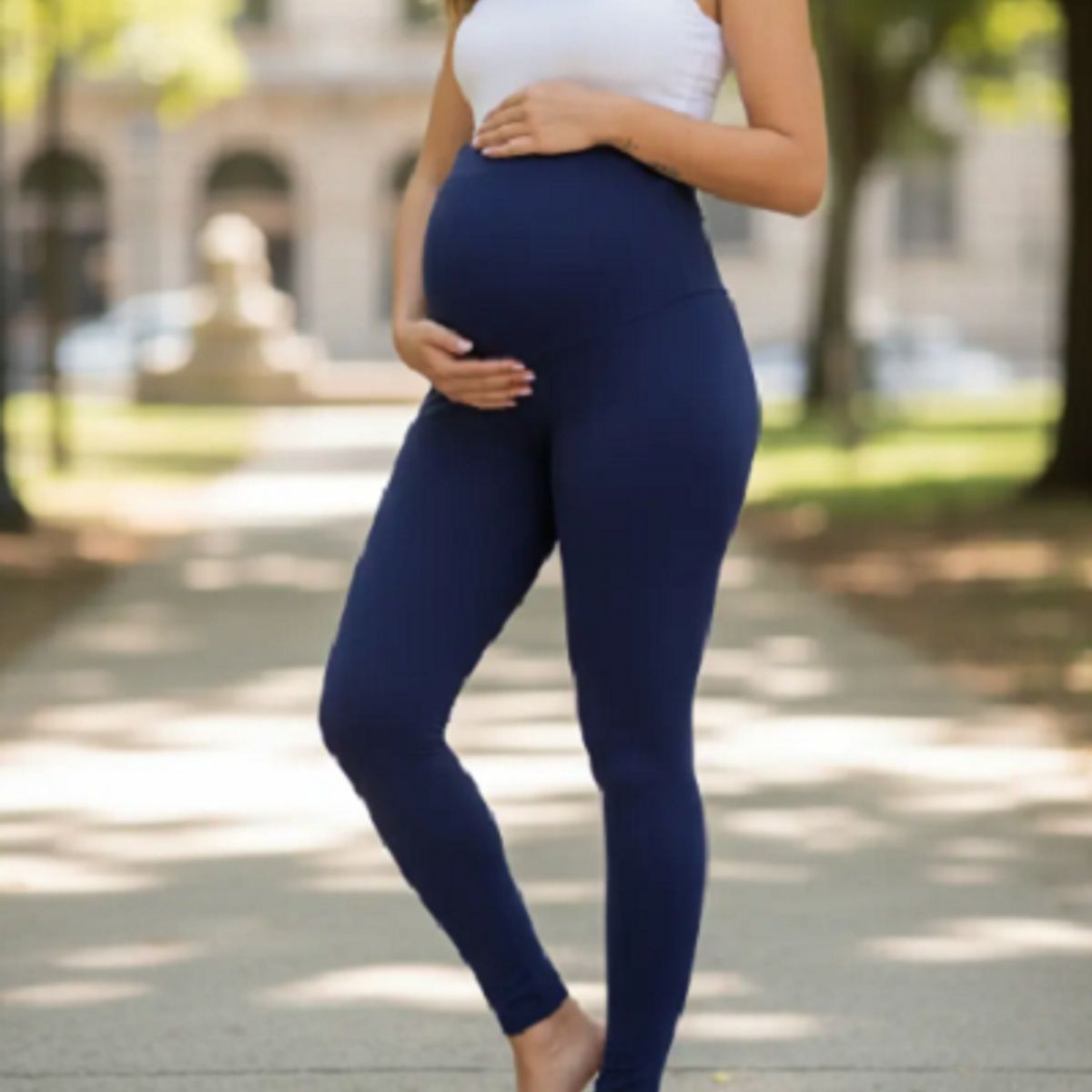 IKSA - Pantalones Leggins Algodón Para Embarazo, Comodidad Y Estilo