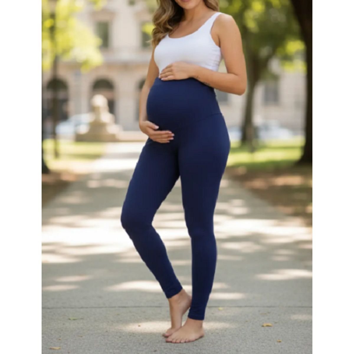 IKSA - Pantalones Leggins Algodón Para Embarazo, Comodidad Y Estilo