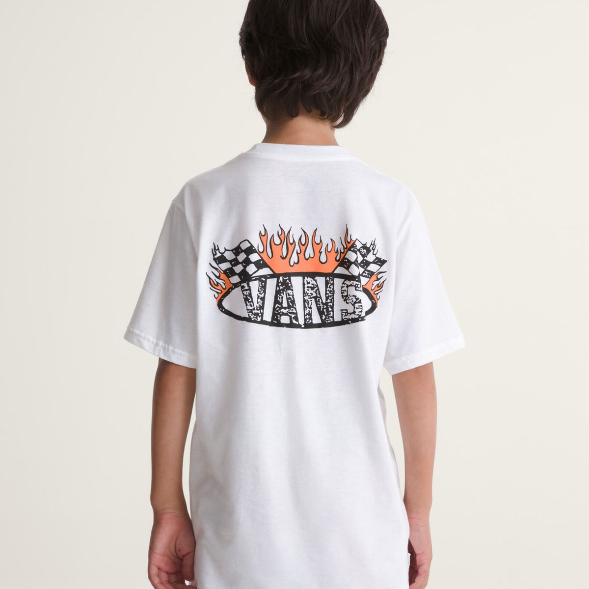 VANS - Camiseta Niño VANS RACING FLAMES SS Blanco VANS