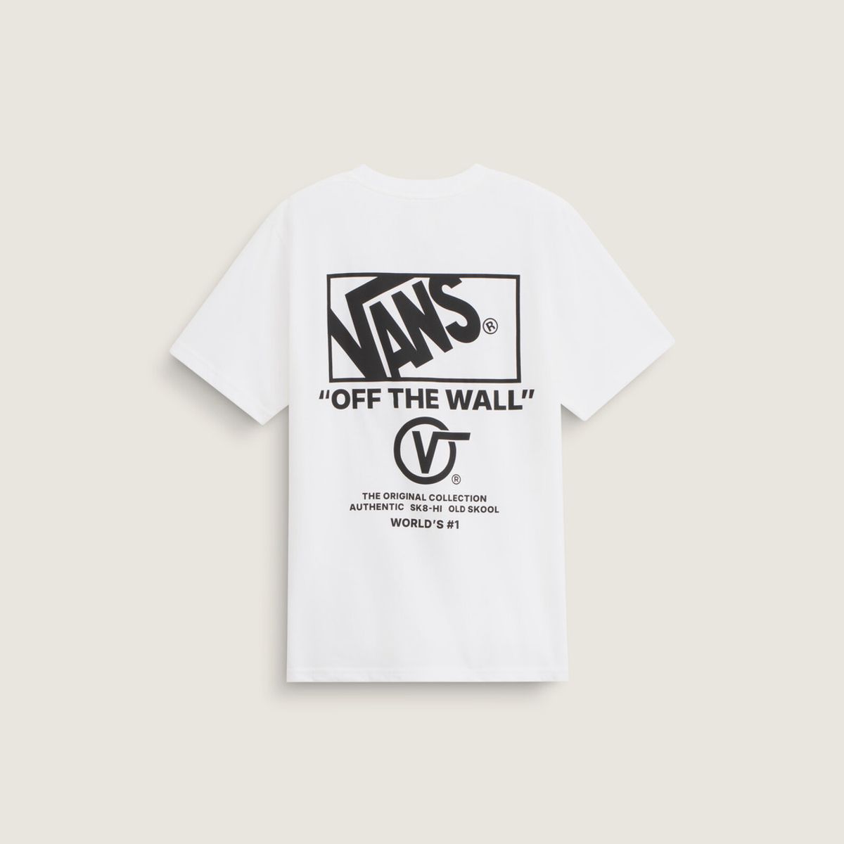 VANS - Camiseta Niño VANS STACKED HI SS Blanco VANS