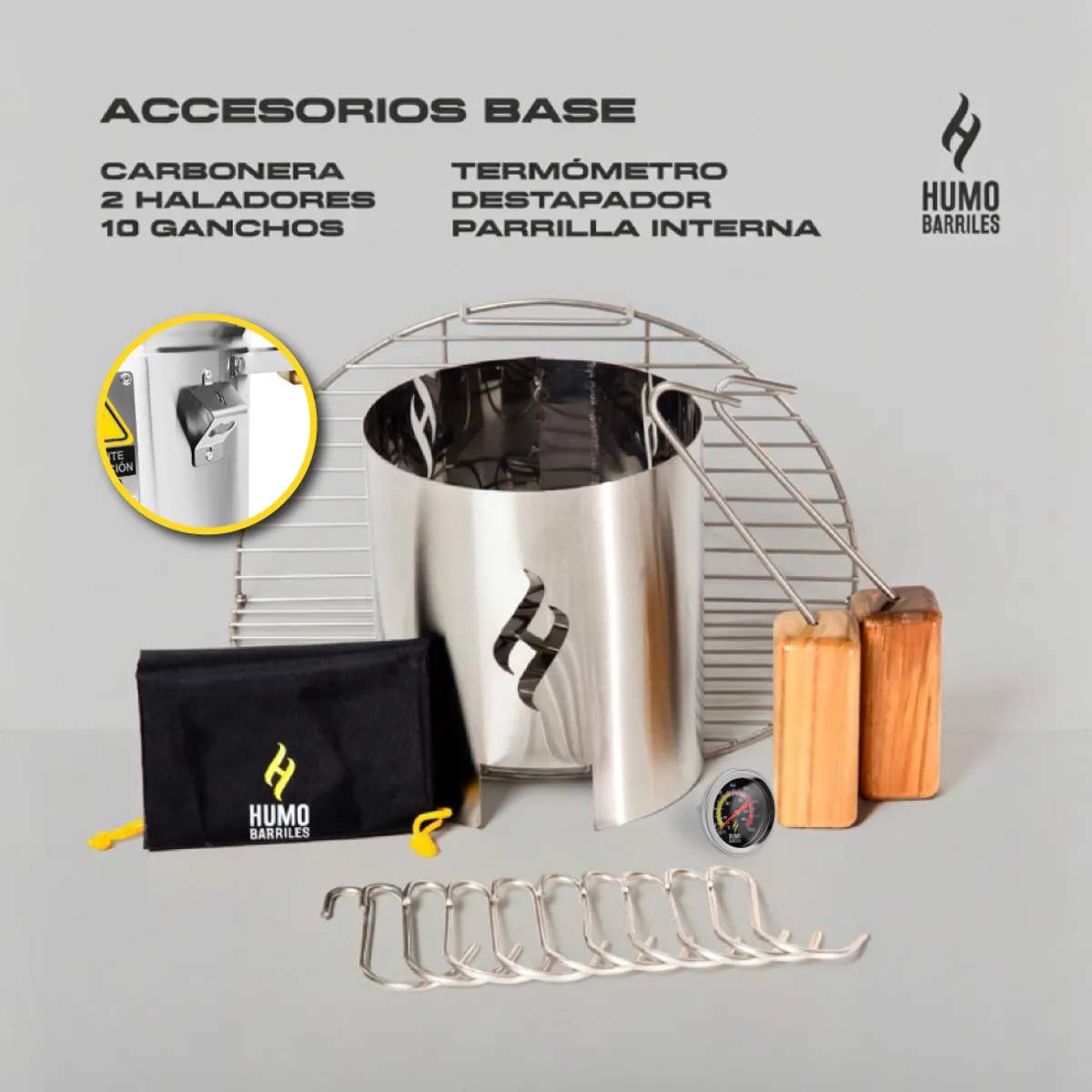 HUMO BARRILES - Barril Edición Limitada COPA DEL MUNDO Mediano 28 Libras + Carbón