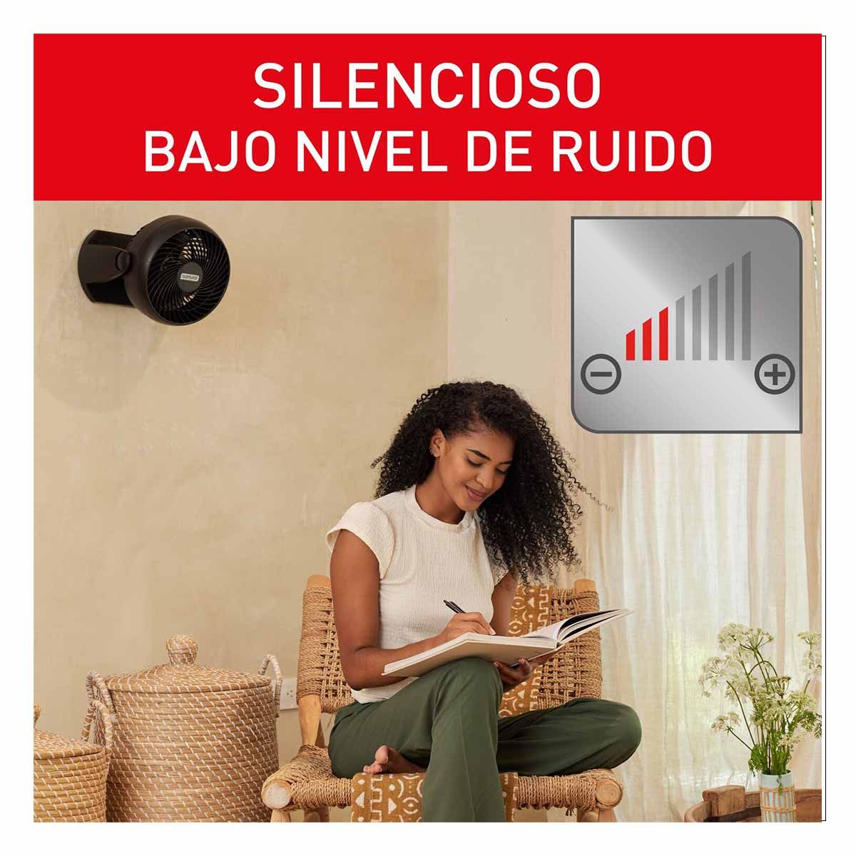 SAMURAI - Ventilador SAMURAI Compact Force 3 en 1 Negro