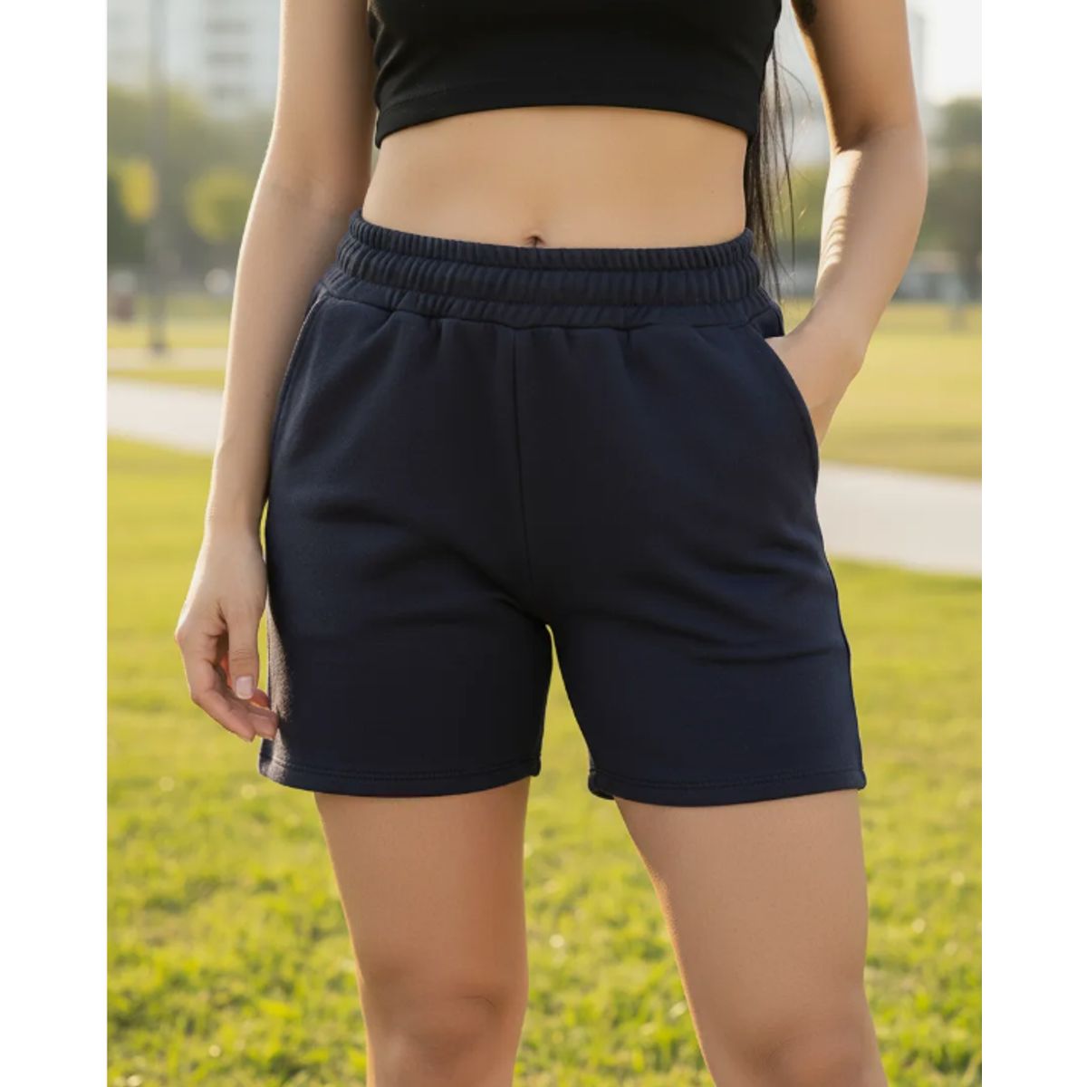 ADVANCE - Pantaloneta Esencial Para Mujer Color Azul Oscuro