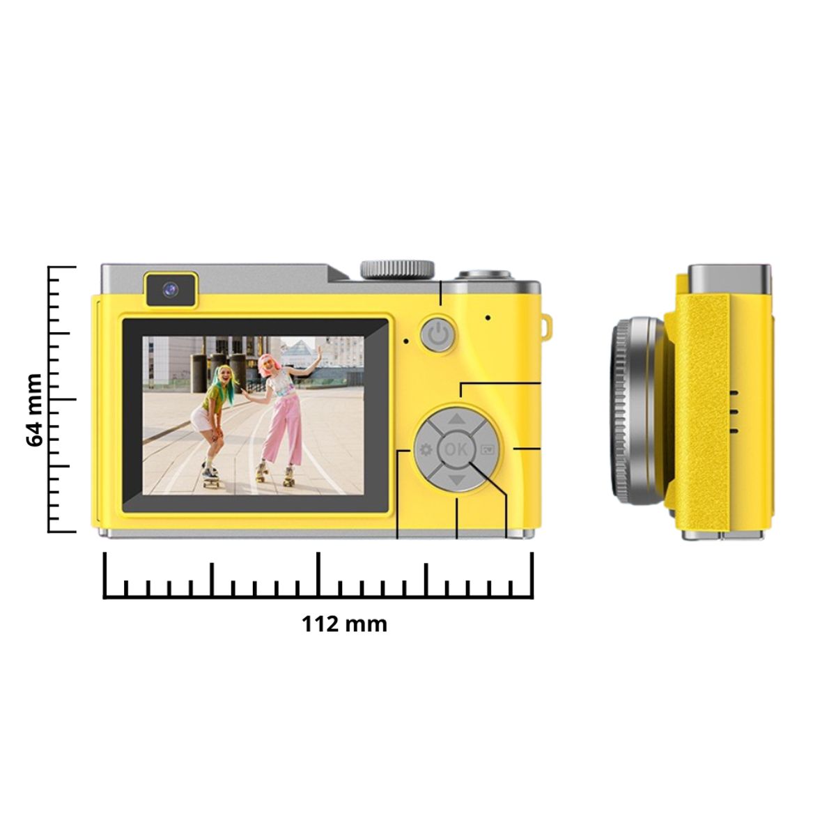 MULTIPLACE COLOMBIA - Camara Digital Para Niños Estilo Retro 4k
