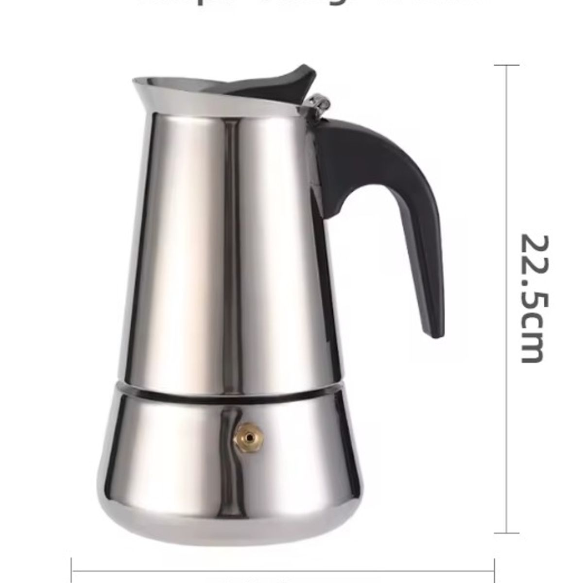 GENERICO - Cafetera Moka Italiana Acero Inoxidable de 9 tazas (450ml)