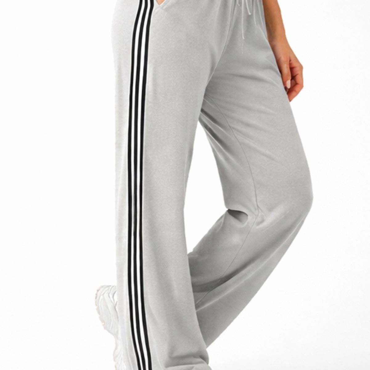 YOGA & GYM - Jogger Deportivo De Pierna Recta Con Franjas Laterales