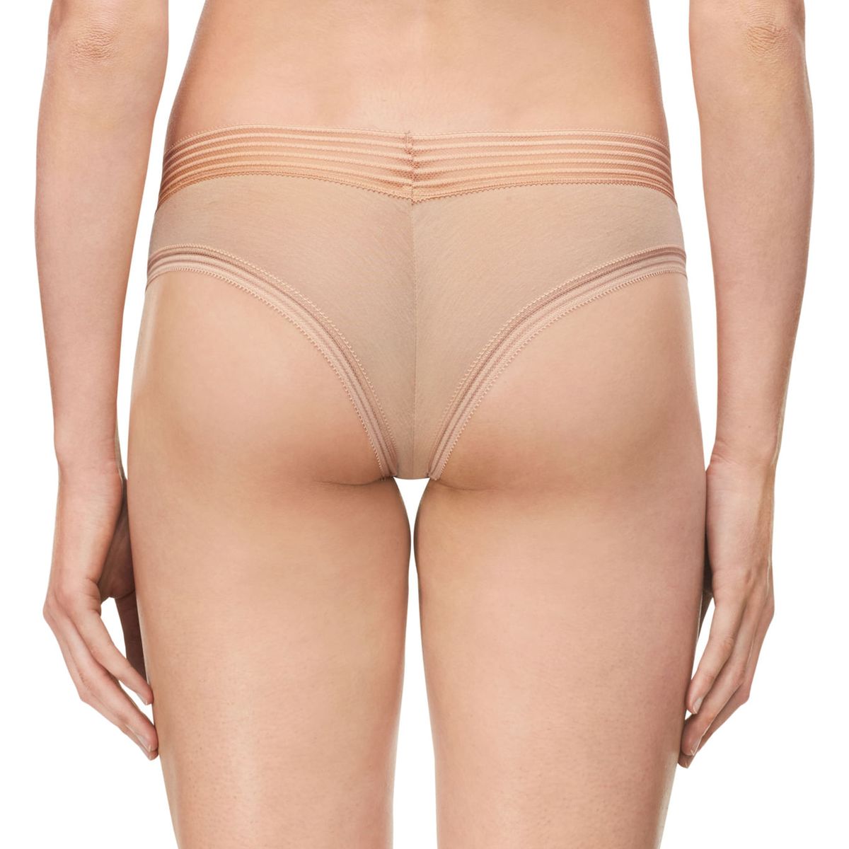 CALVIN KLEIN - Pantie Beige Tipo Hipster Para Mujer Calvin Klein