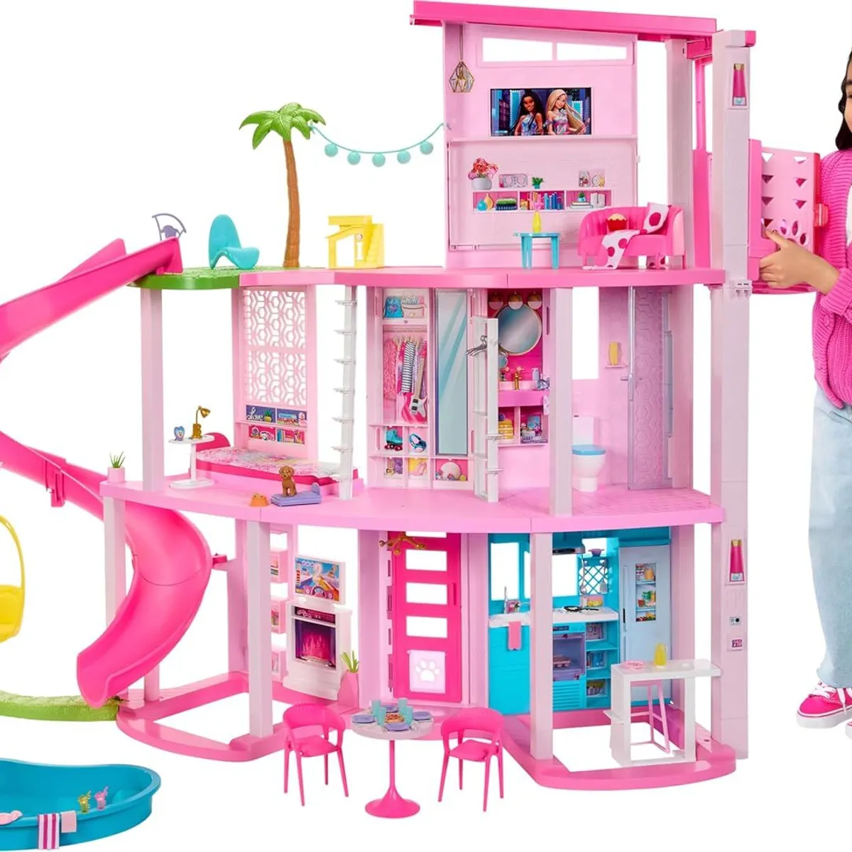 BARBIE - Barbie Dreamhouse Casa De Los Sueños Set De Juego Color Rosa