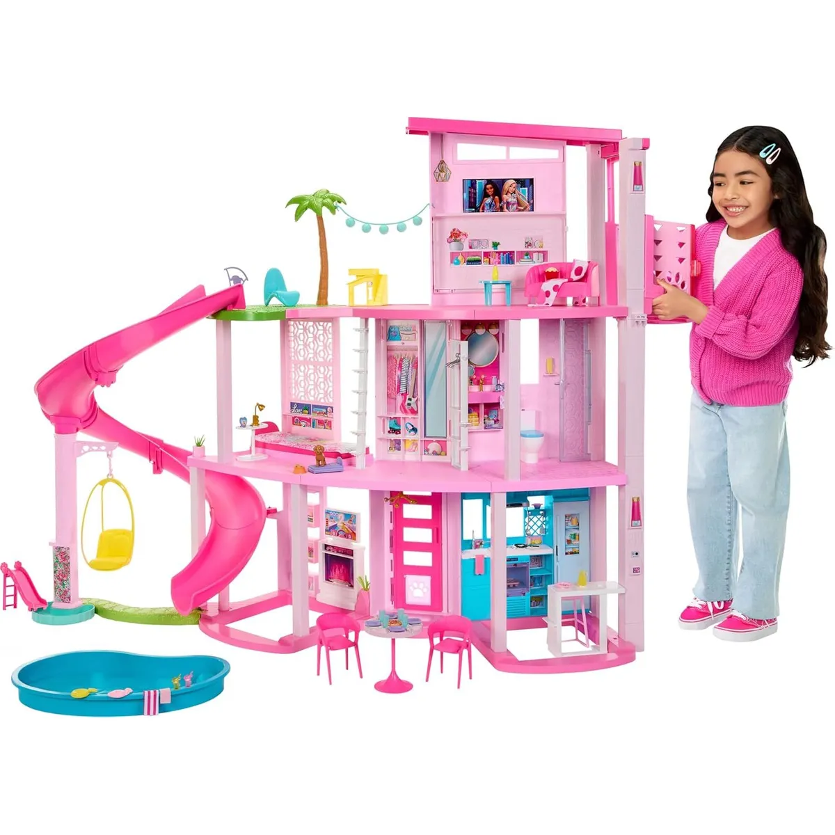 BARBIE - Barbie Dreamhouse Casa De Los Sueños Set De Juego Color Rosa