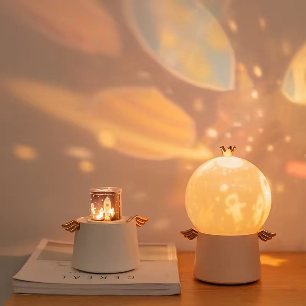 GENERICO - Lampara Proyector Estrellas Luz Nocturna Infantil Con Musica Relajante USB