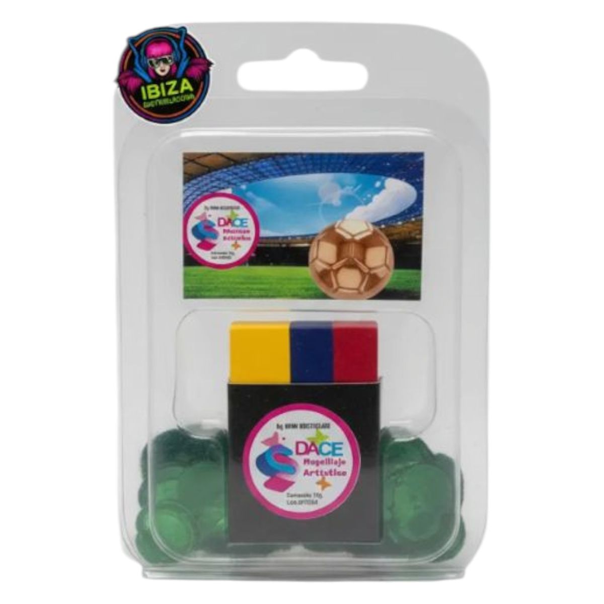 GENERICO - Pintucaritas Barra Tricolor Colombia Dace Maquillaje
