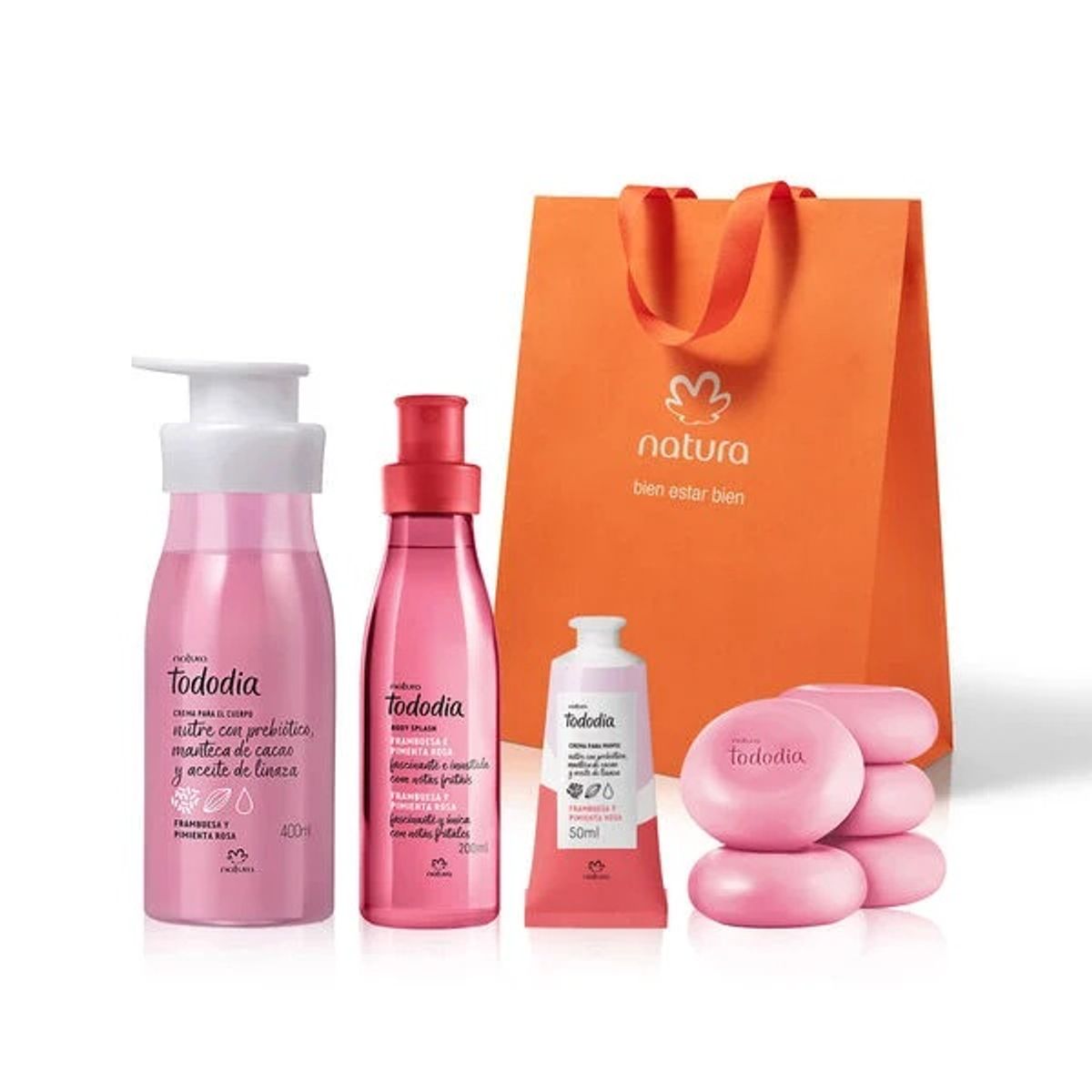 NATURA - Set Kit Tododia Frambuesa y Pimienta Rosa Natura