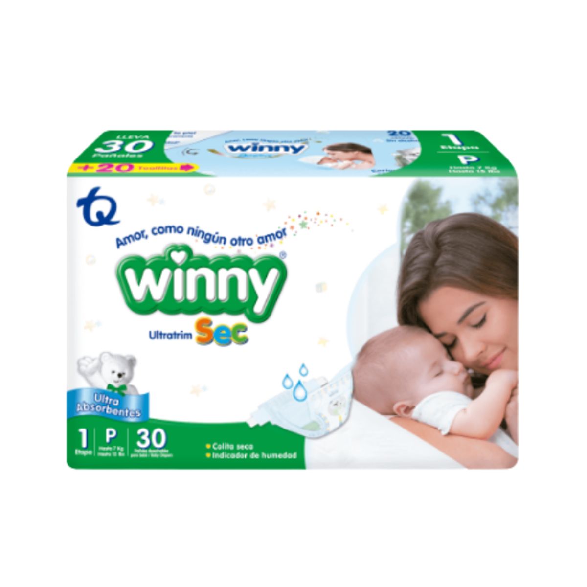 WINNY - Pañales Winny Ultra Sec Etapa 1 x30