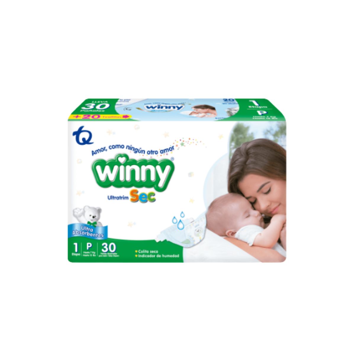 WINNY - Pañales Winny Ultra Sec Etapa 1 x50