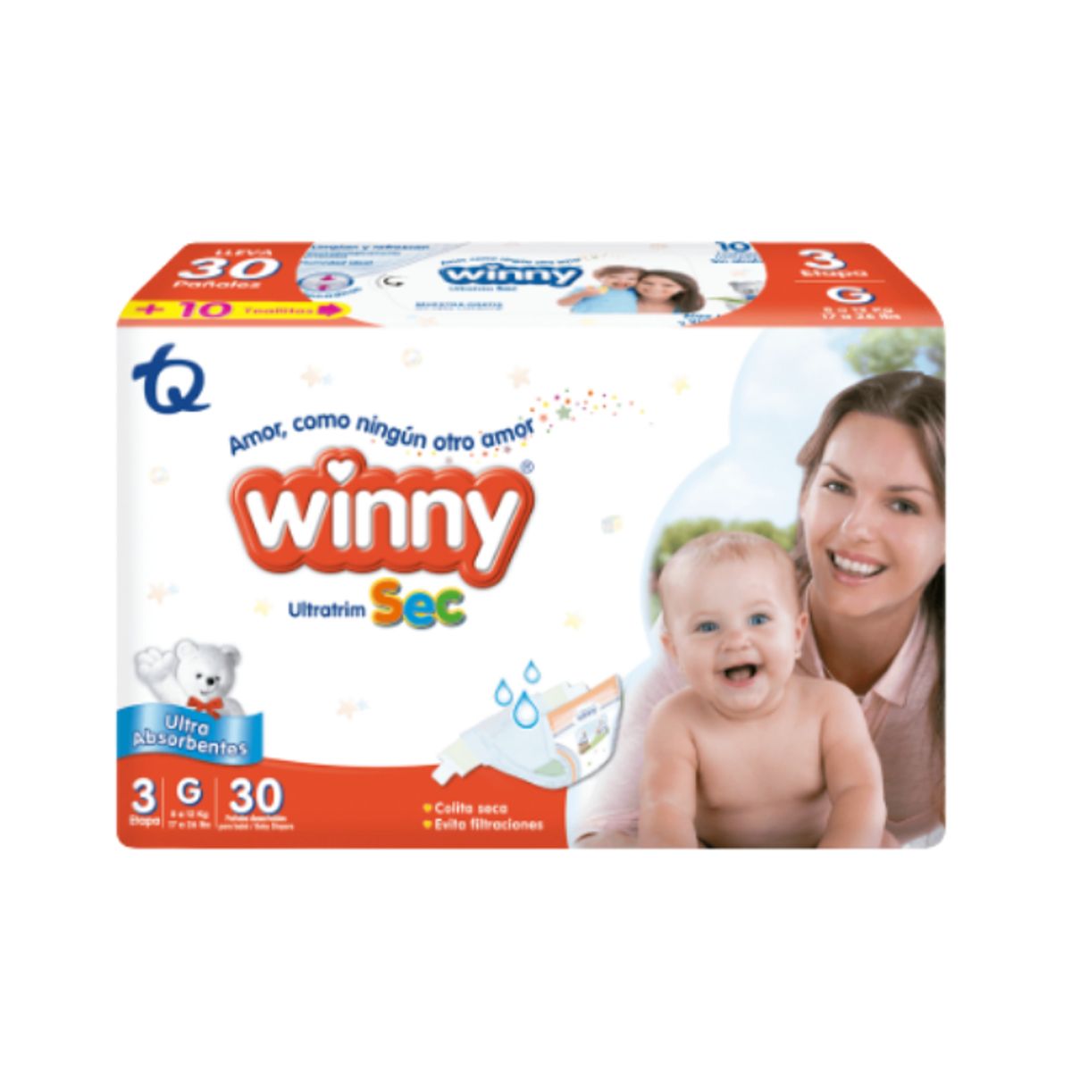 WINNY - Pañales Winny Ultra Sec Etapa 3 x50