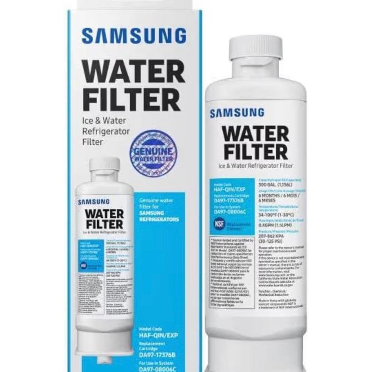 SAMSUNG - Filtro De Agua Cuadrado Para Nevera SAMSUNG DA97-17376B DA97-08006C