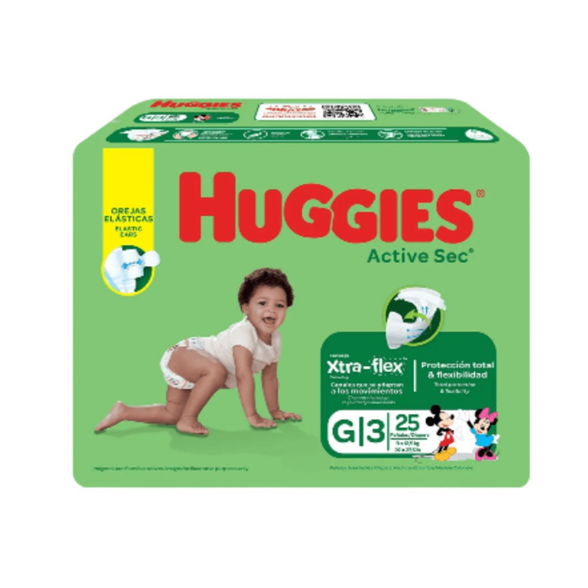 GENERICO - Pañales Huggies Active Sec Etapa 3 x25