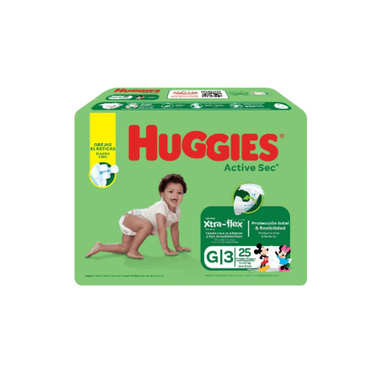 GENERICO - Pañales Huggies Active Sec Etapa 3 x25