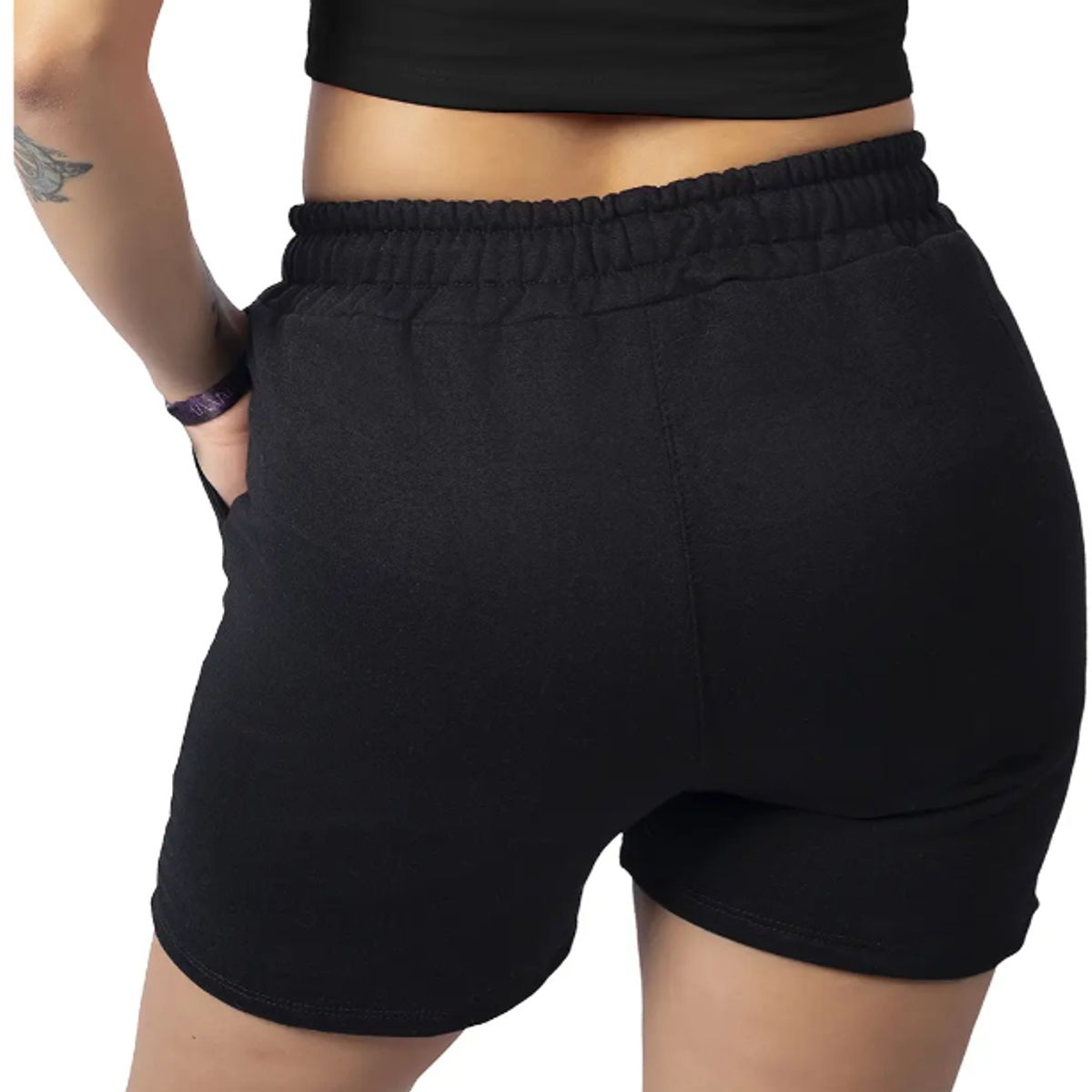 ADVANCE - Pantaloneta Esencial Burda Mujer Color Negro