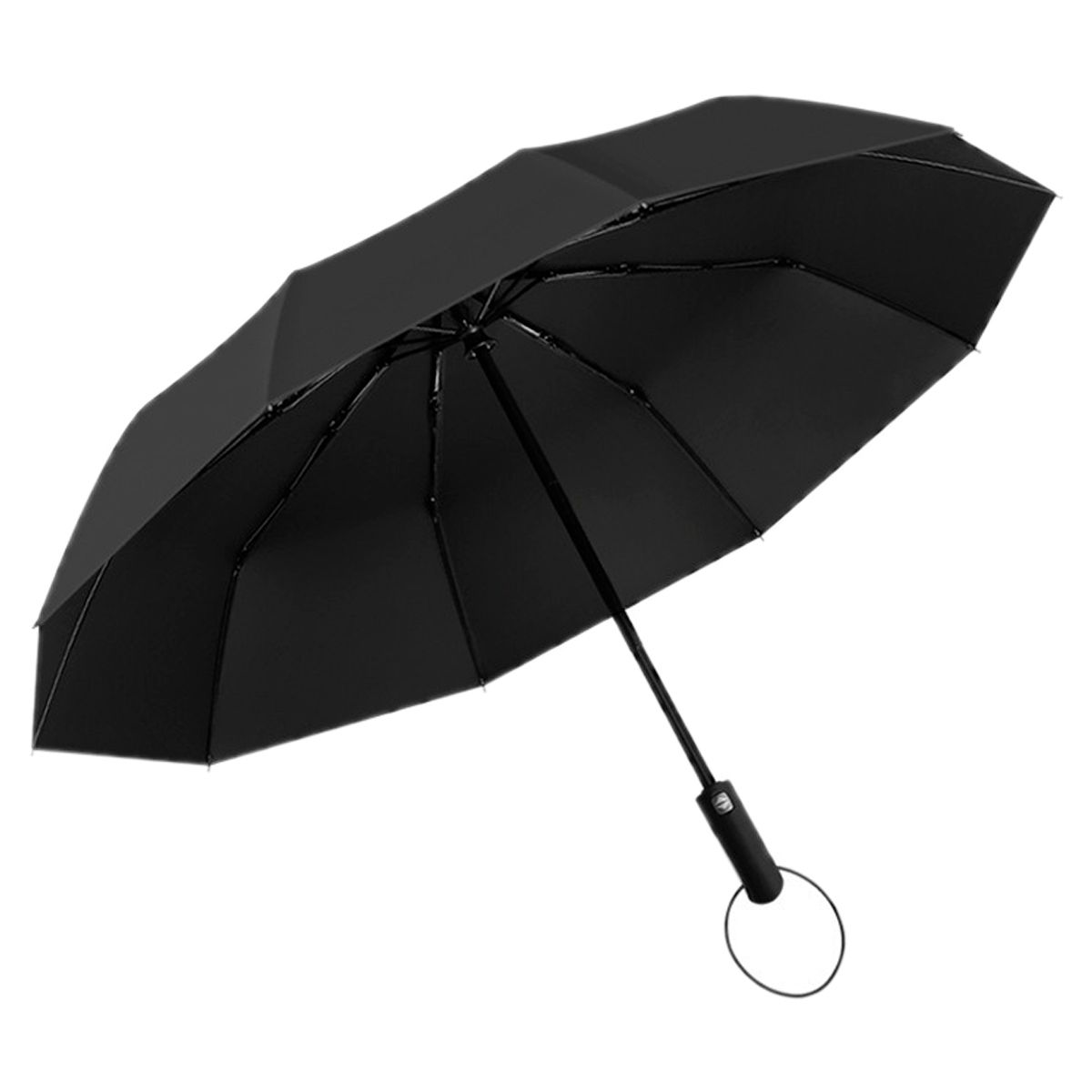 NUBOTTA - Sombrilla Automática 10 Varillas Ejecutivo Filtro Uv Resiste Negro 8777