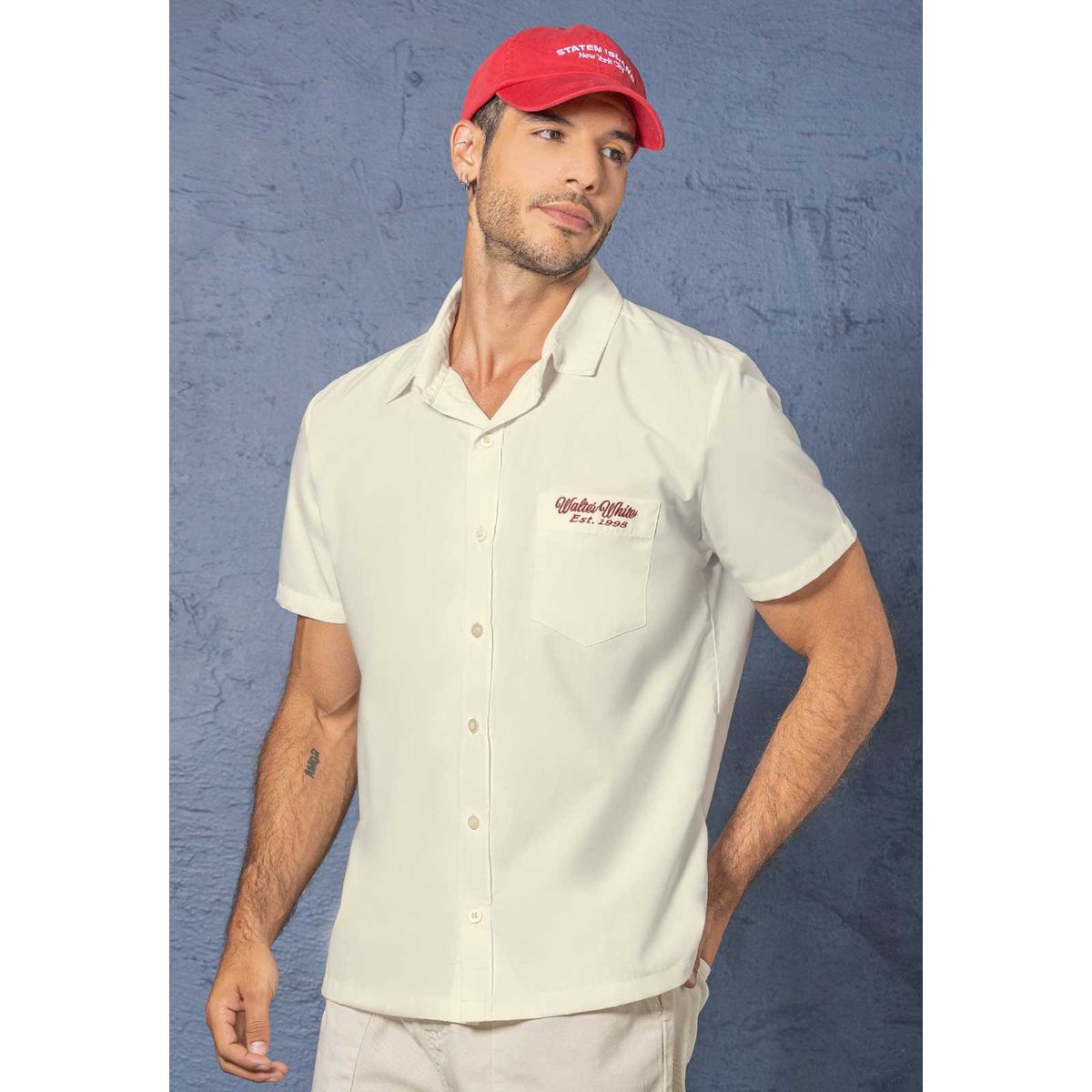 MARKETING PERSONAL - Camisa Hombre Crema Mp 114332
