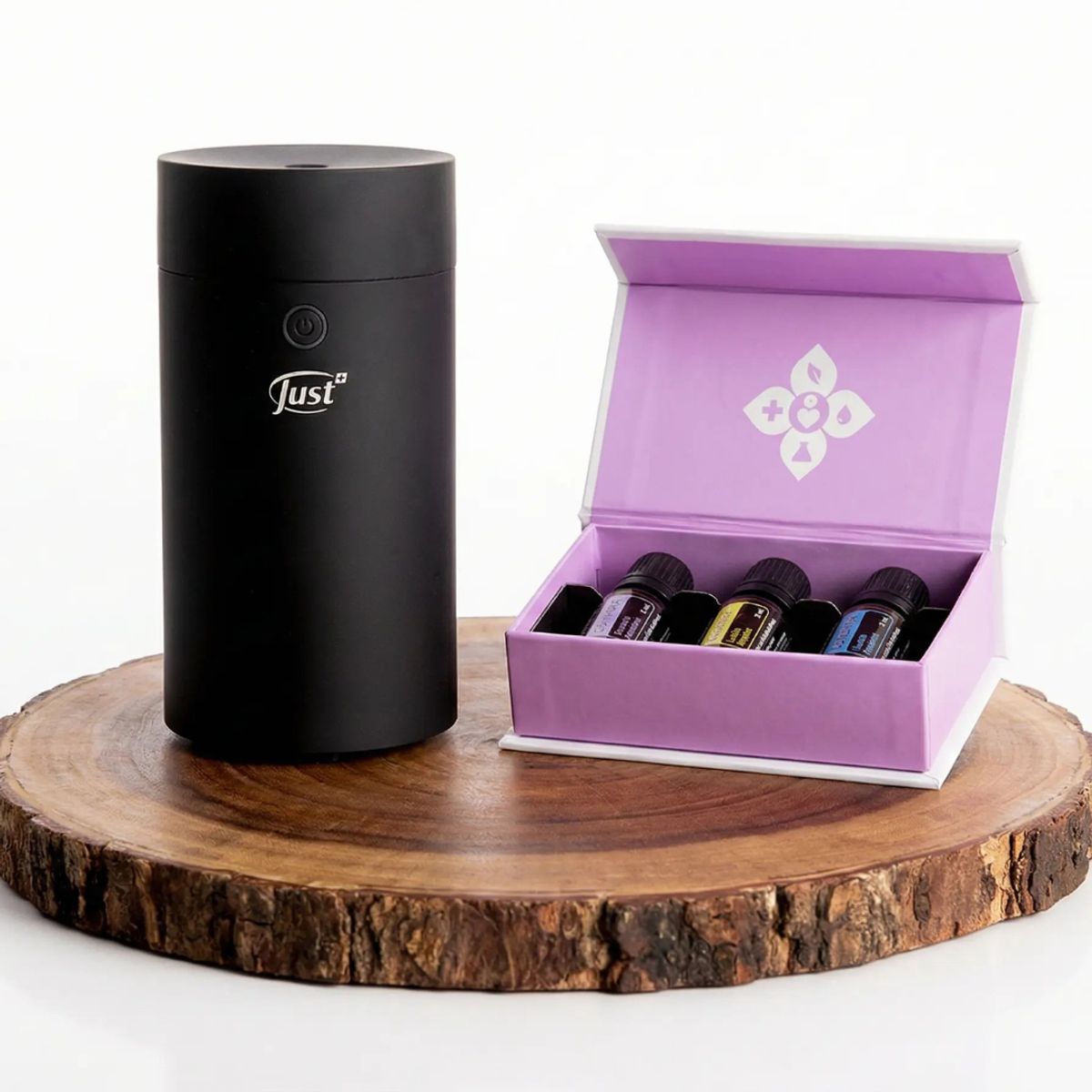 GENERICO - Difusor De Aromaterapia Para Automóvil + Kit 3 Aceites Esenciales