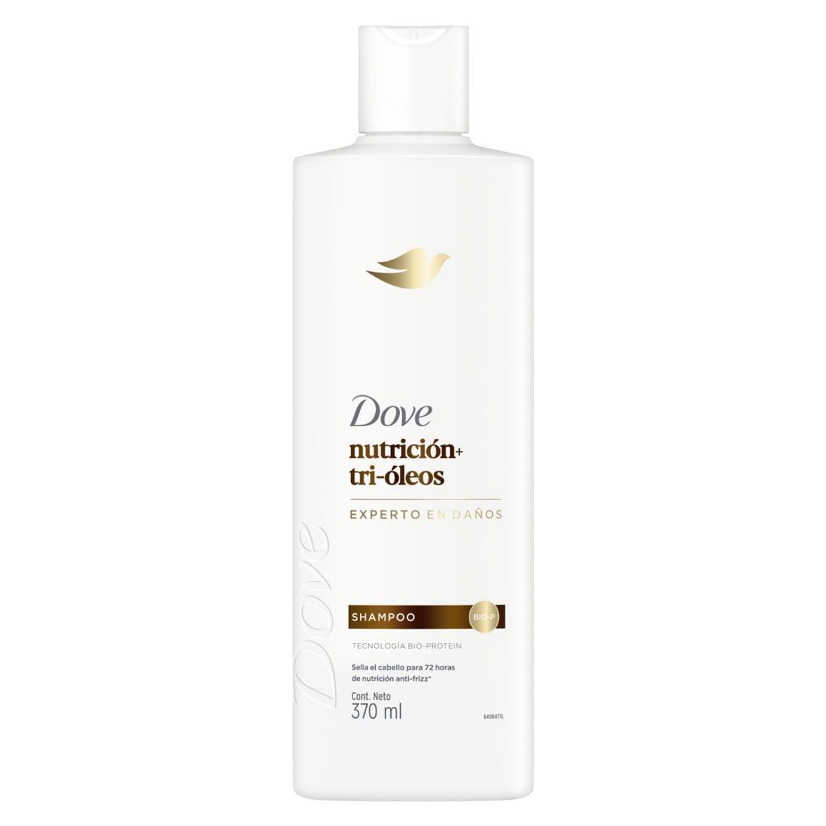 DOVE - Shampoo Dove Nutrición + Tri-óleos Daños 370ML