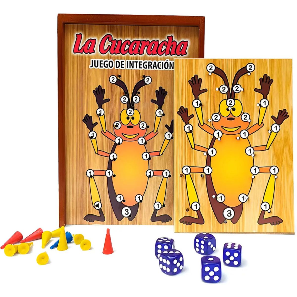 GENERICO - Juego De Integración La Cucaracha En Madera Clasica