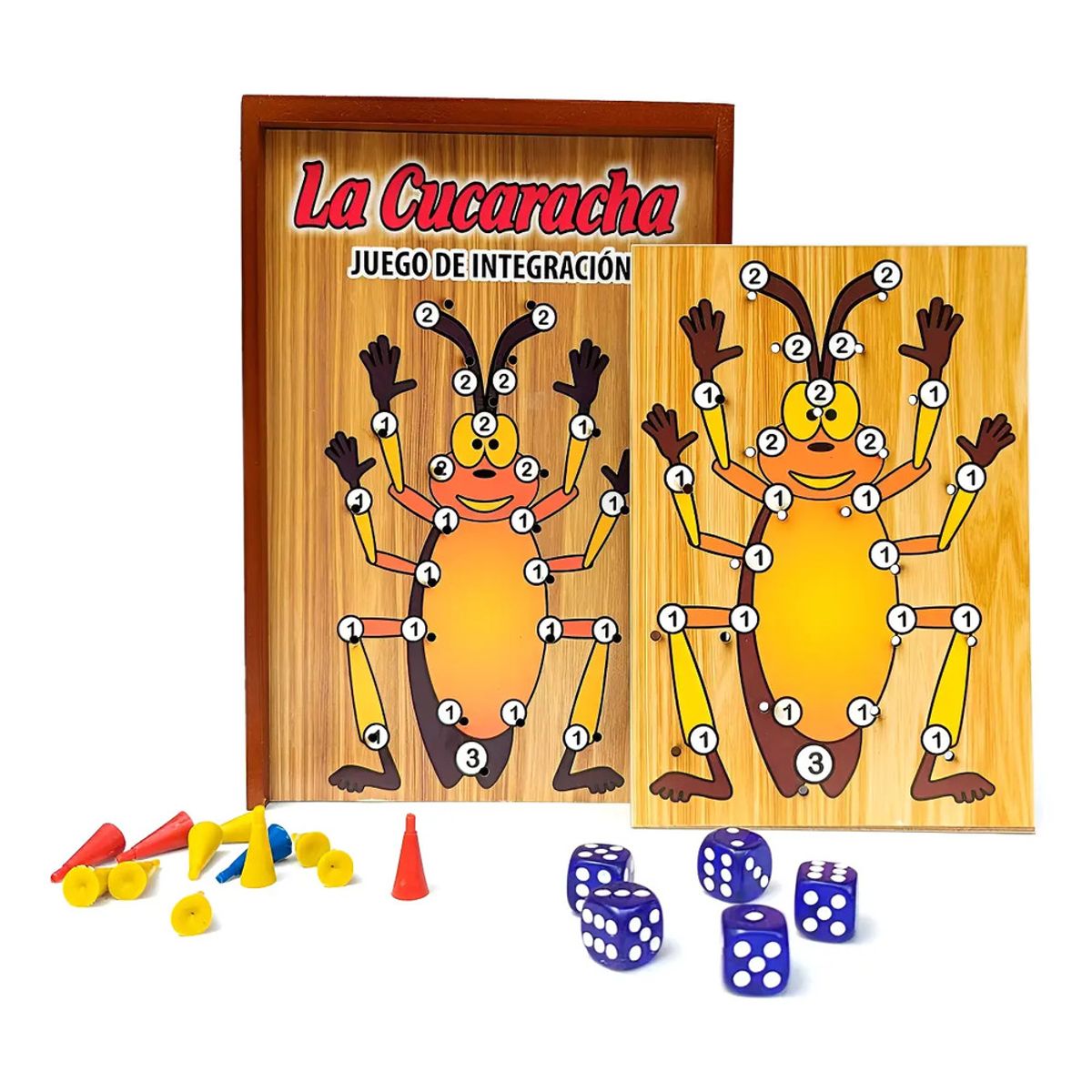 GENERICO - Juego De Integración La Cucaracha En Madera Clasica
