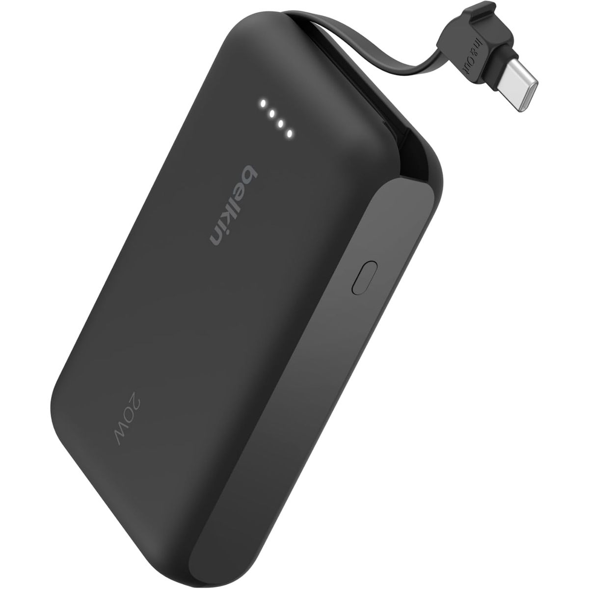 BELKIN - Power Bank Belkin 10.000 mAh 20W USB-C con Cable Integrado – Carga Rápida Portátil
