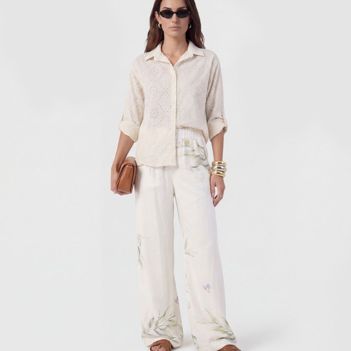 PATPRIMO - Camisa  Para Mujer Manga Larga Color Beige Marca Patprimo #30018215