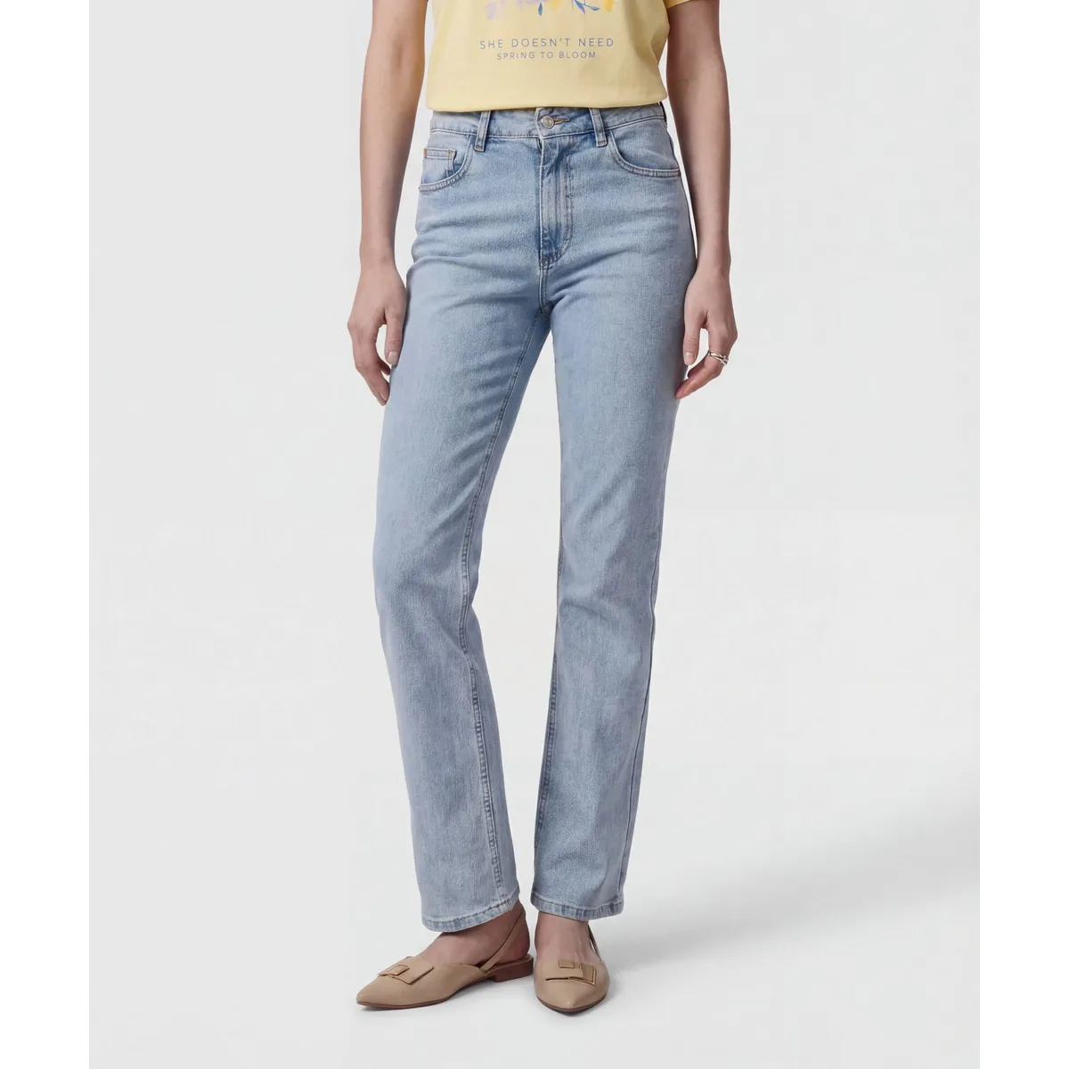 PATPRIMO - Jean  Para Mujer Straight Color Azul Marca Patprimo #30168123