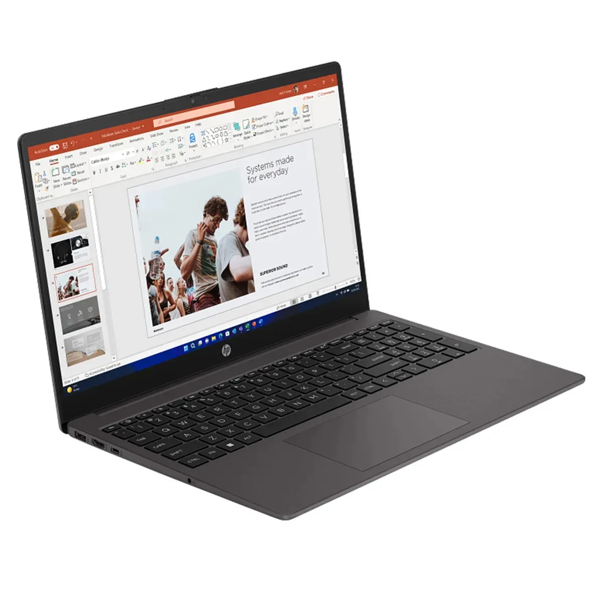 HP - Portatil HP 255 G10 AMD Ryzen 3 7320U SSD 512GB RAM 16GB 15.6" HD Gris