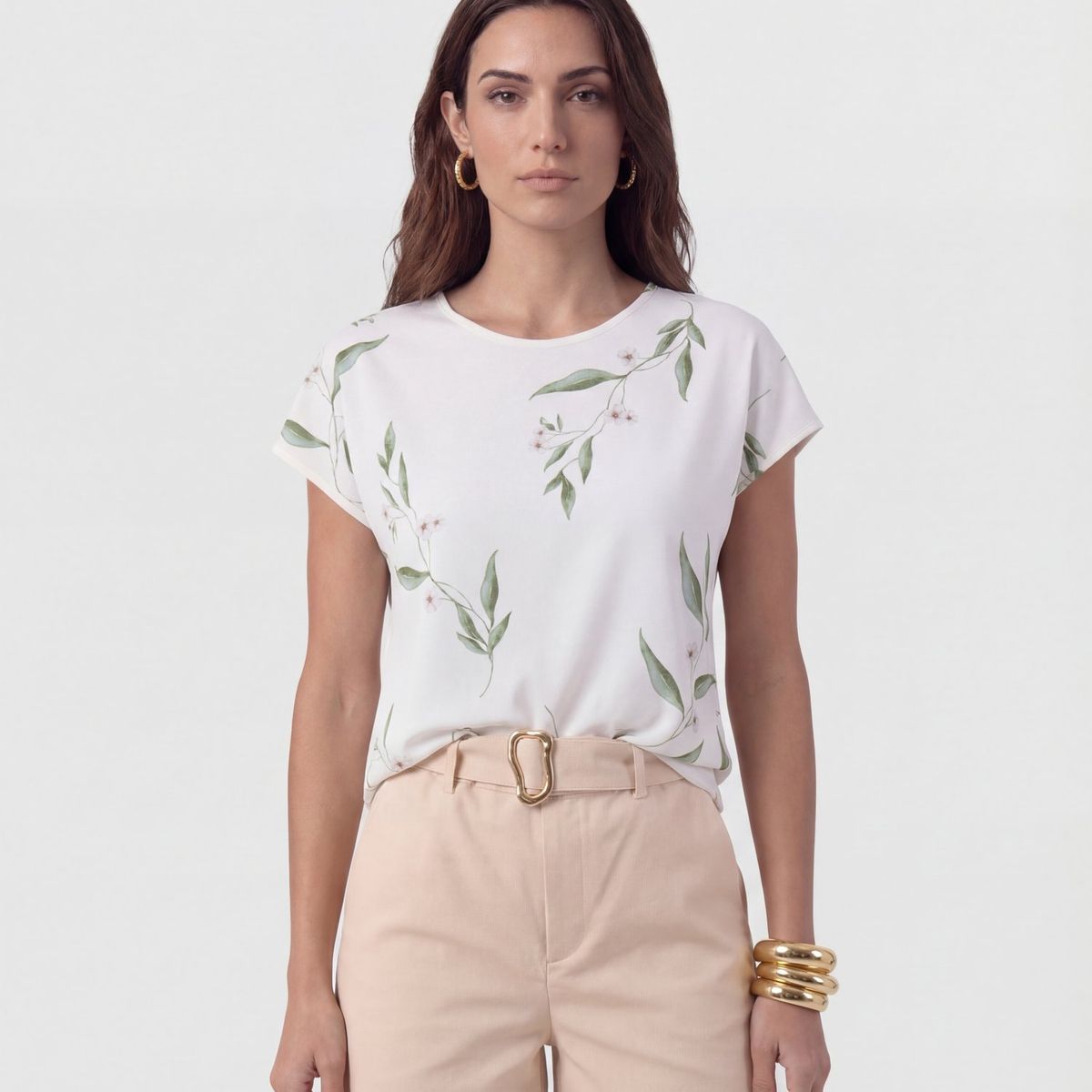 PATPRIMO - Blusa  Para Mujer Manga Corta Color Blanco Marca Patprimo #30128226