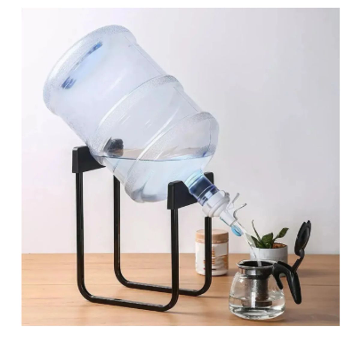 GENERICO - Soporte Resistente Para Botellón De Agua Metálico