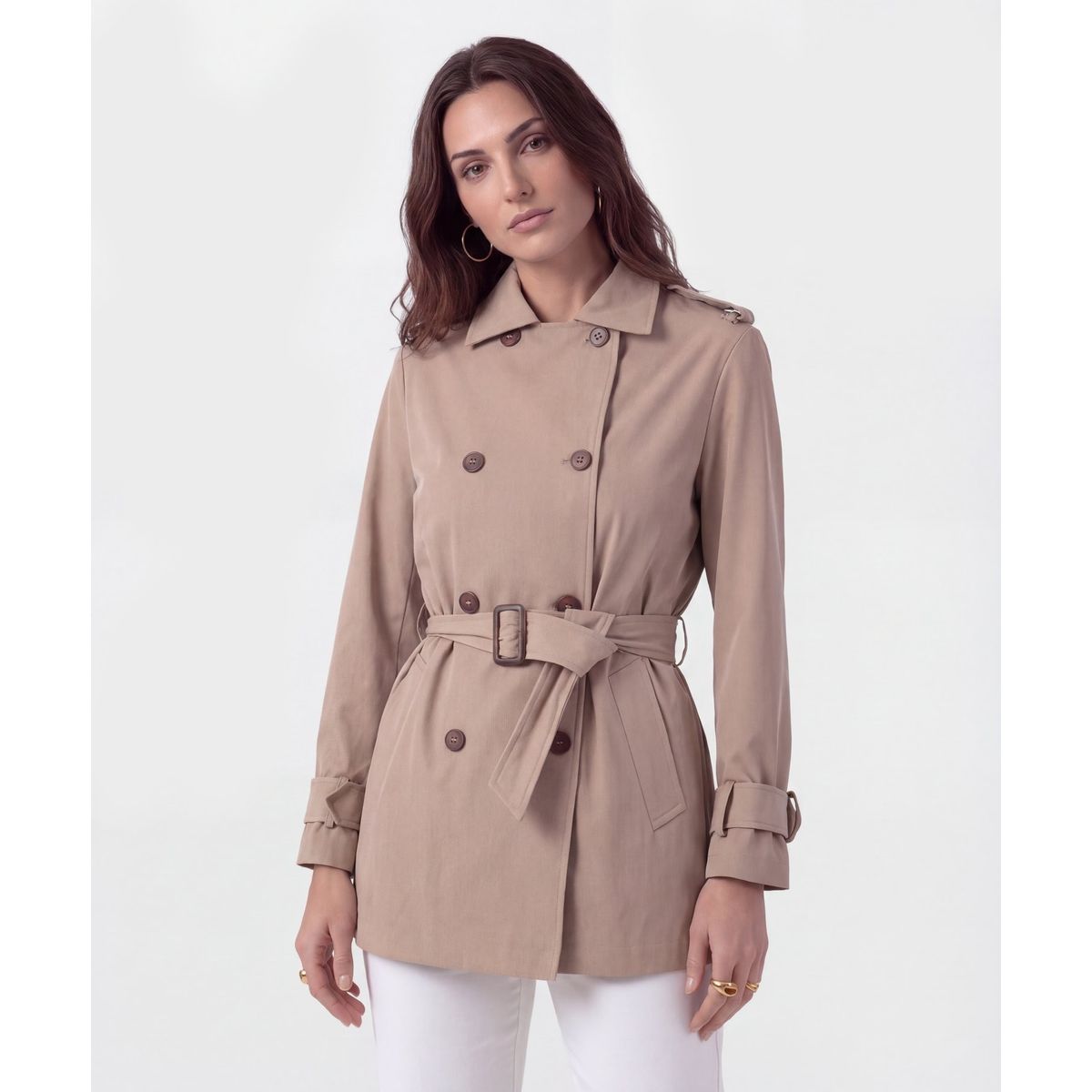 PATPRIMO - Chaqueta  Para Mujer Trench Color Café Marca Patprimo #30080620
