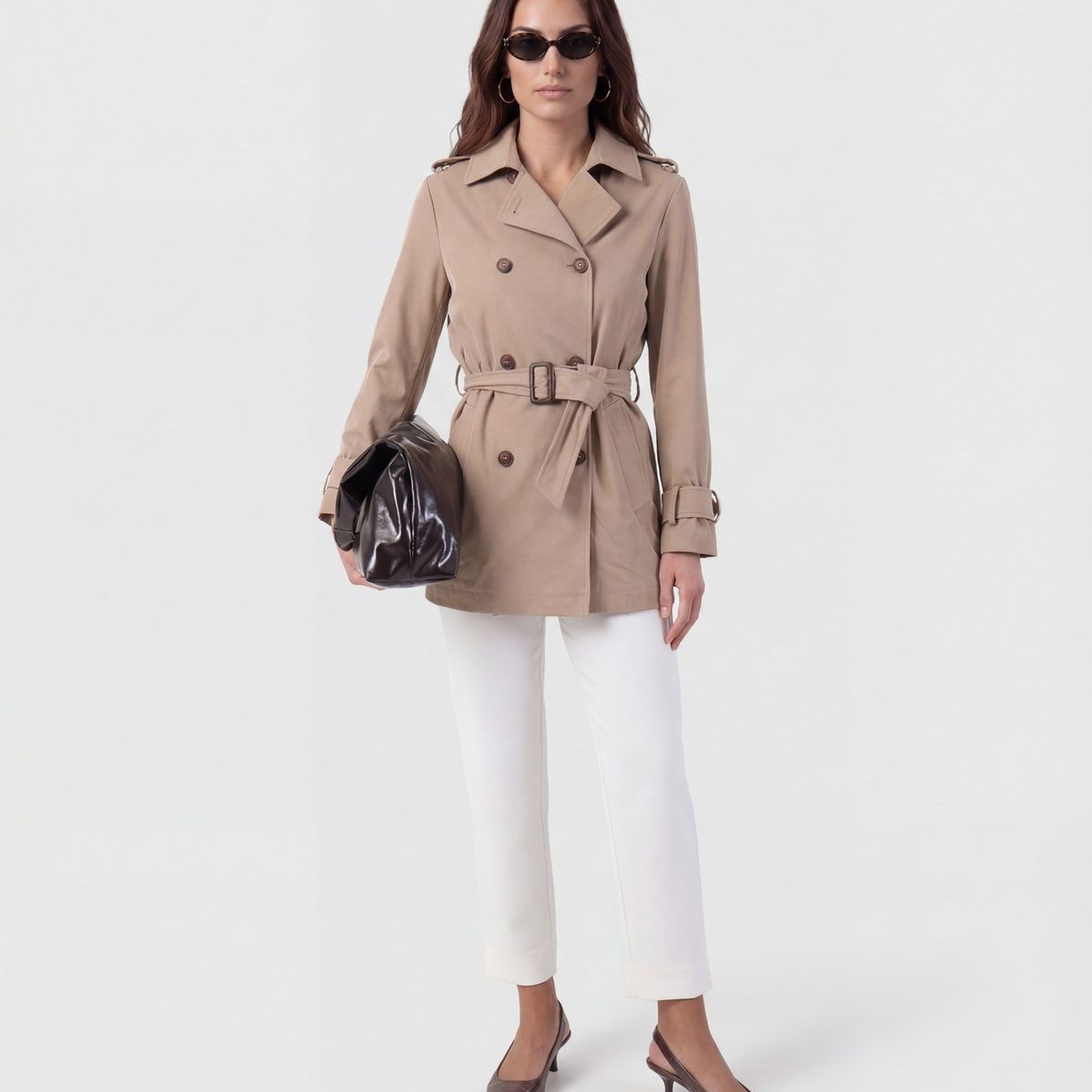 PATPRIMO - Chaqueta  Para Mujer Trench Color Café Marca Patprimo #30080620
