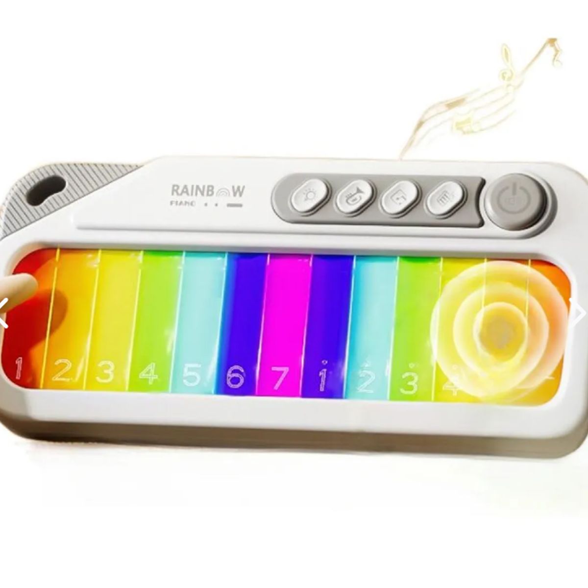 GENERICO - PIANO INFANTIL. TECLADO DIDACTICO ARCOIRIS.