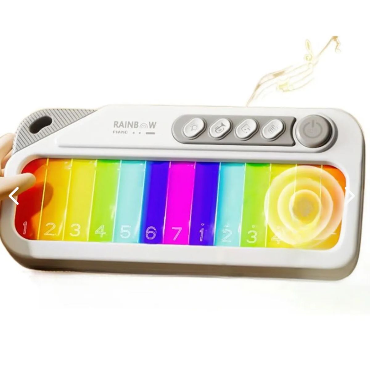 GENERICO - PIANO INFANTIL. TECLADO DIDACTICO ARCOIRIS.