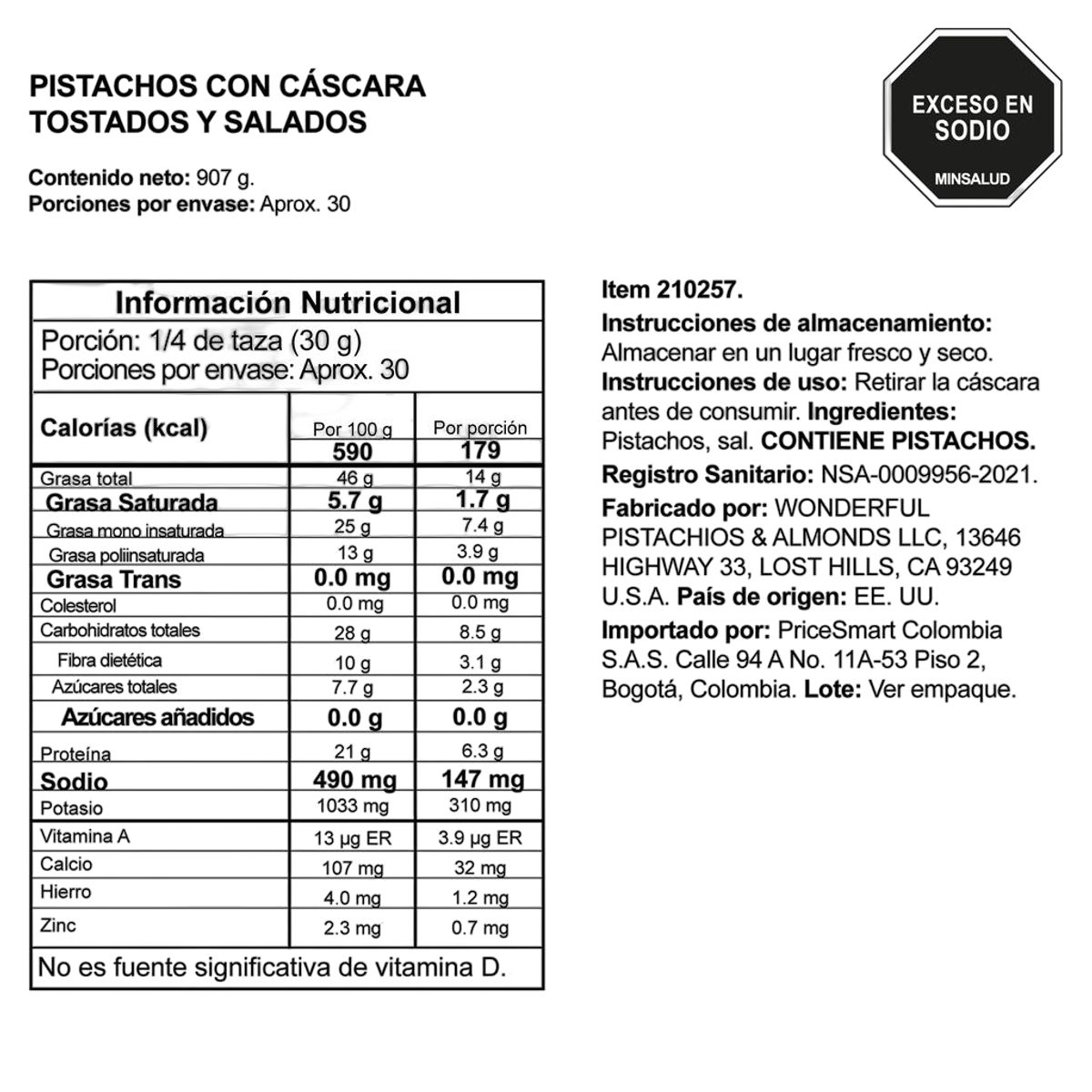 MEMBERS SELECTION - Pistachos importados 2 libras