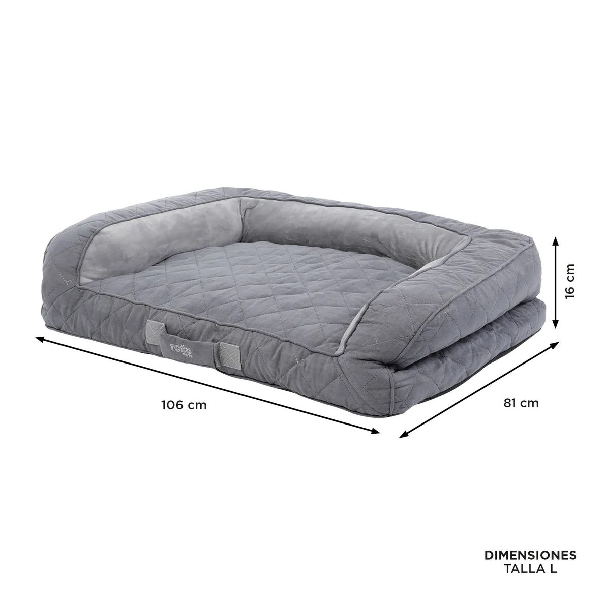 TOTTO - CAMA ALINA L PDCBCA1009-222 G98 ASPHALT