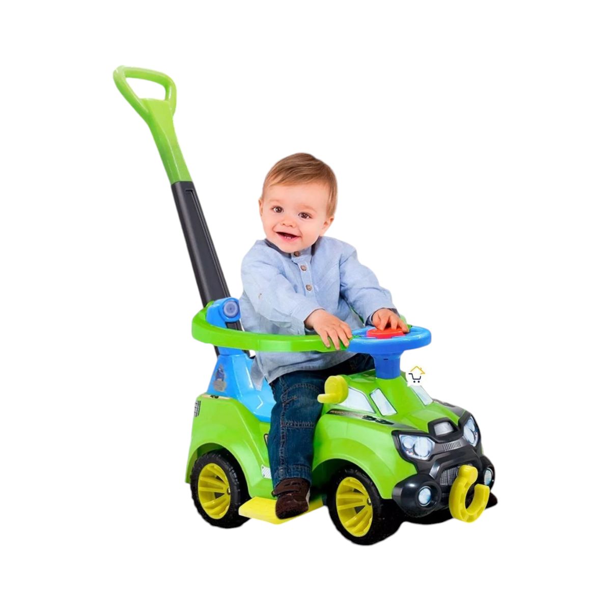BOY TOYS - Carro Montable Paseador Adaptable 3 En 1 Guía Brazo Y Posa Pies