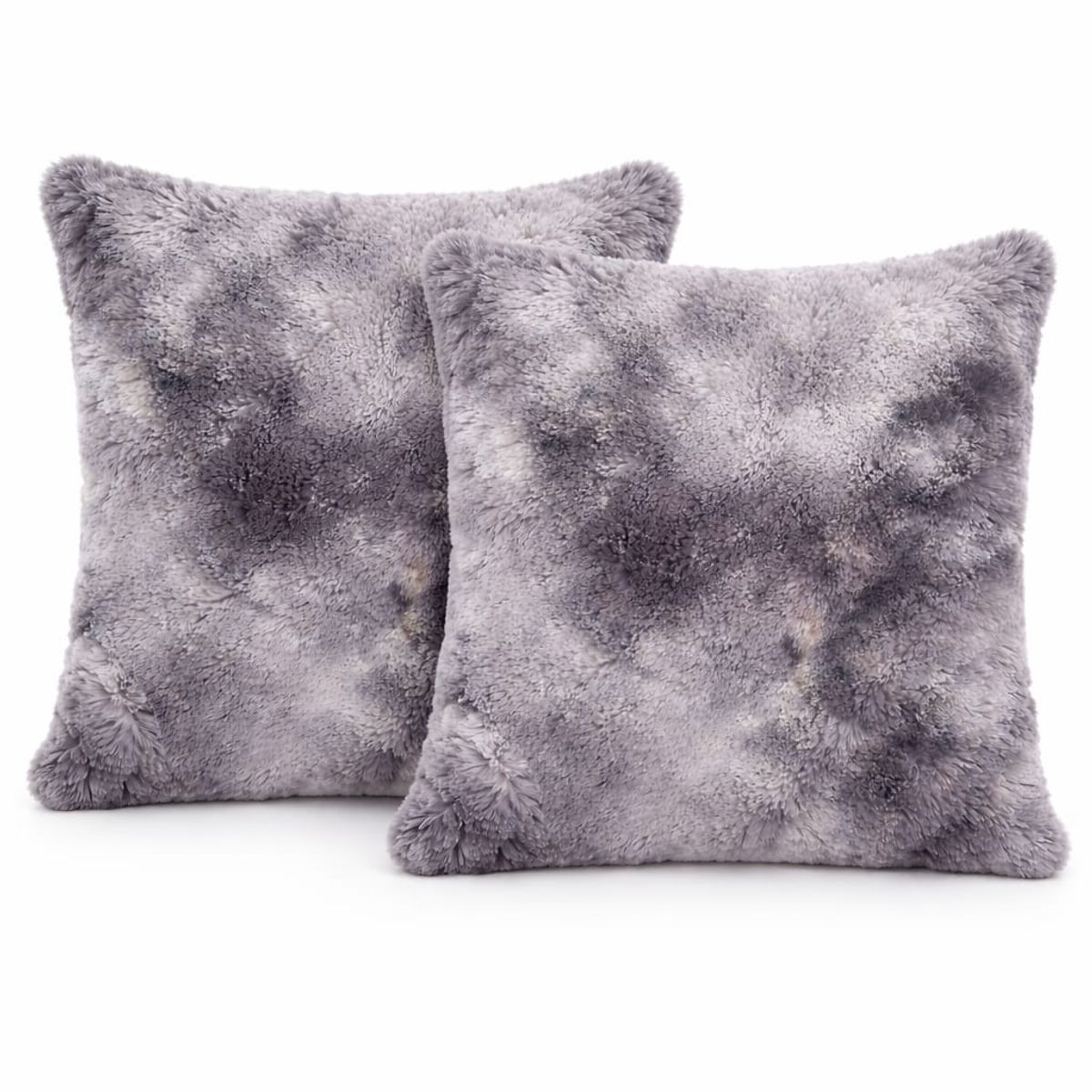 ABRICOL - Funda Para Cojin Decorativo peluche Largo 45x45 2 unidades Con forro interno