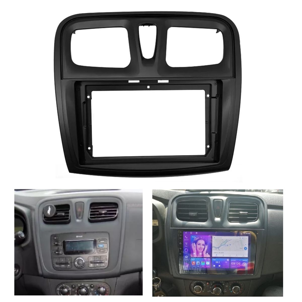 GENERICO - Consola Renault Logan, Sandero, Stepway 2017 A 2024 - 9 n